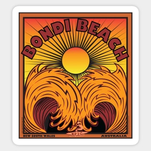 BONDI BEACH NEW SOUTH WALES AUSTRAILIA Sticker